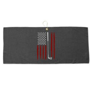 Retro American Flag Golf Gift For Golfer Large Microfiber Waffle Golf Towel