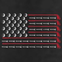 Retro American Flag Golf Gift for Golfer Funny Golf Club Hat