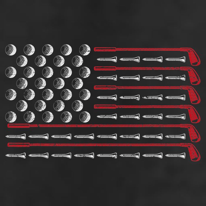 Retro American Flag Golf Gift for Golfer Funny Golf Club Hat