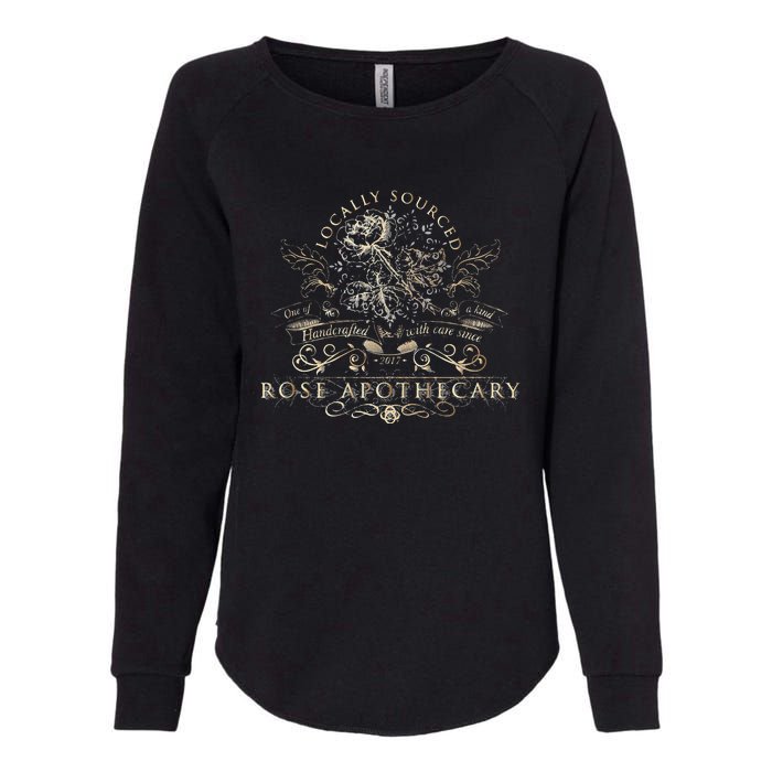 Rose Apothecary Floral Beige Womens California Wash Sweatshirt