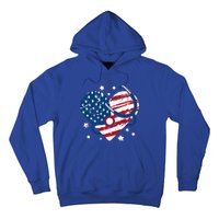 Retro American Flag Heart Nurse 4th Of July Nursing Mama Mom Gift Hoodie