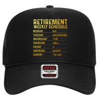 Retired Art For Women Retirement Retired High Crown Mesh Back Trucker Hat