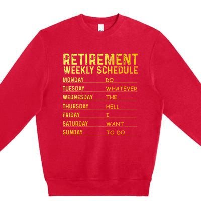 Retired Art For Women Retirement Retired Premium Crewneck Sweatshirt