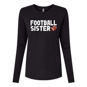 Retro American Football Sis Family Matching Sister Gift Womens Cotton Relaxed Long Sleeve T-Shirt