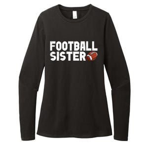 Retro American Football Sis Family Matching Sister Gift Womens CVC Long Sleeve Shirt