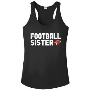 Retro American Football Sis Family Matching Sister Gift Ladies PosiCharge Competitor Racerback Tank