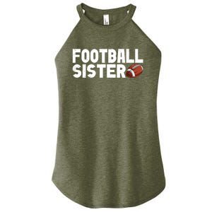 Retro American Football Sis Family Matching Sister Gift Women's Perfect Tri Rocker Tank