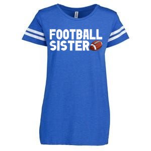 Retro American Football Sis Family Matching Sister Gift Enza Ladies Jersey Football T-Shirt