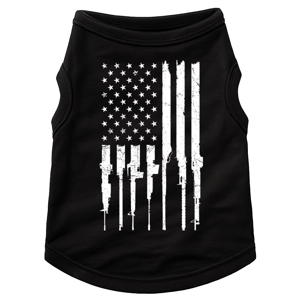 Rifle American Flag Doggie Tank
