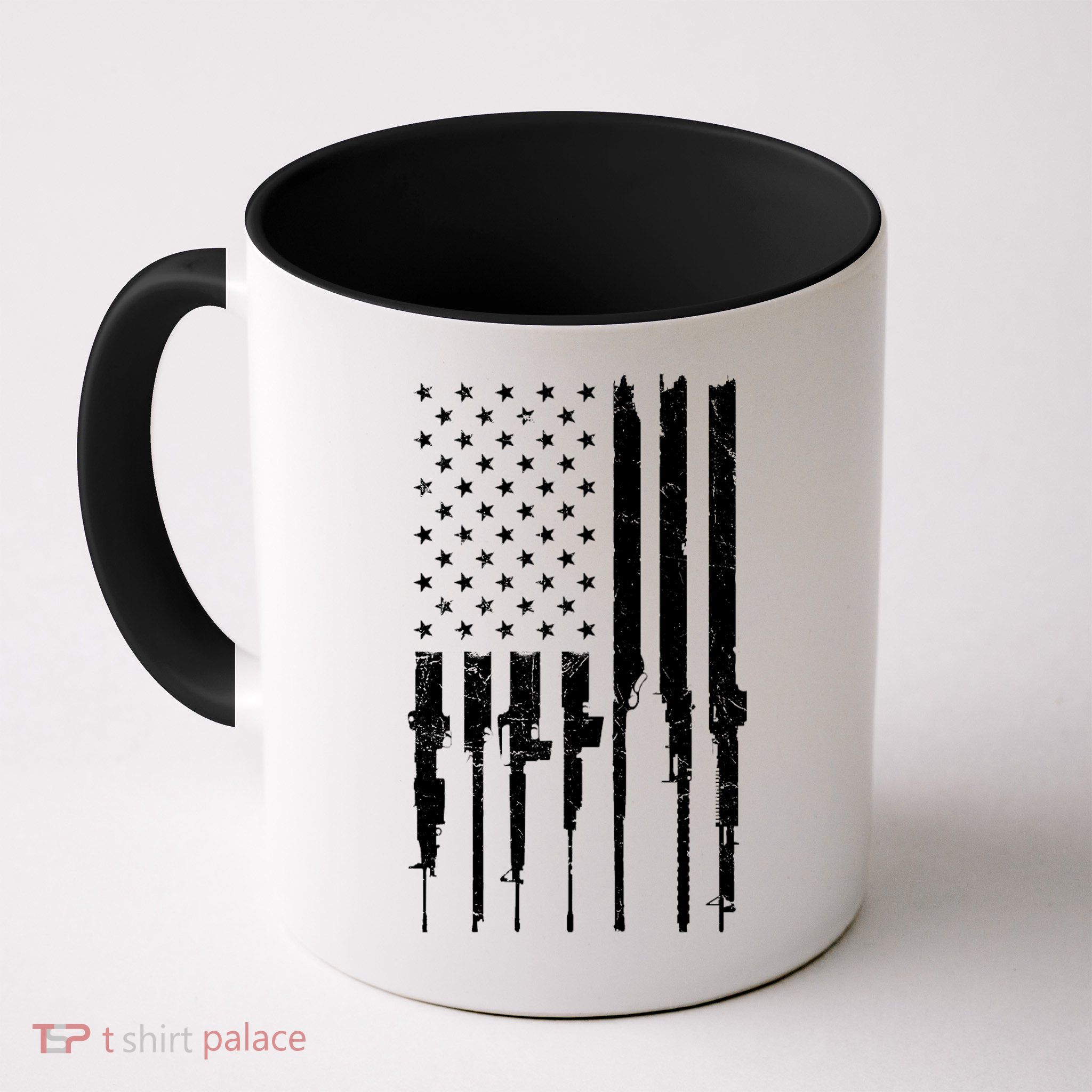 Rifle American Flag Mug