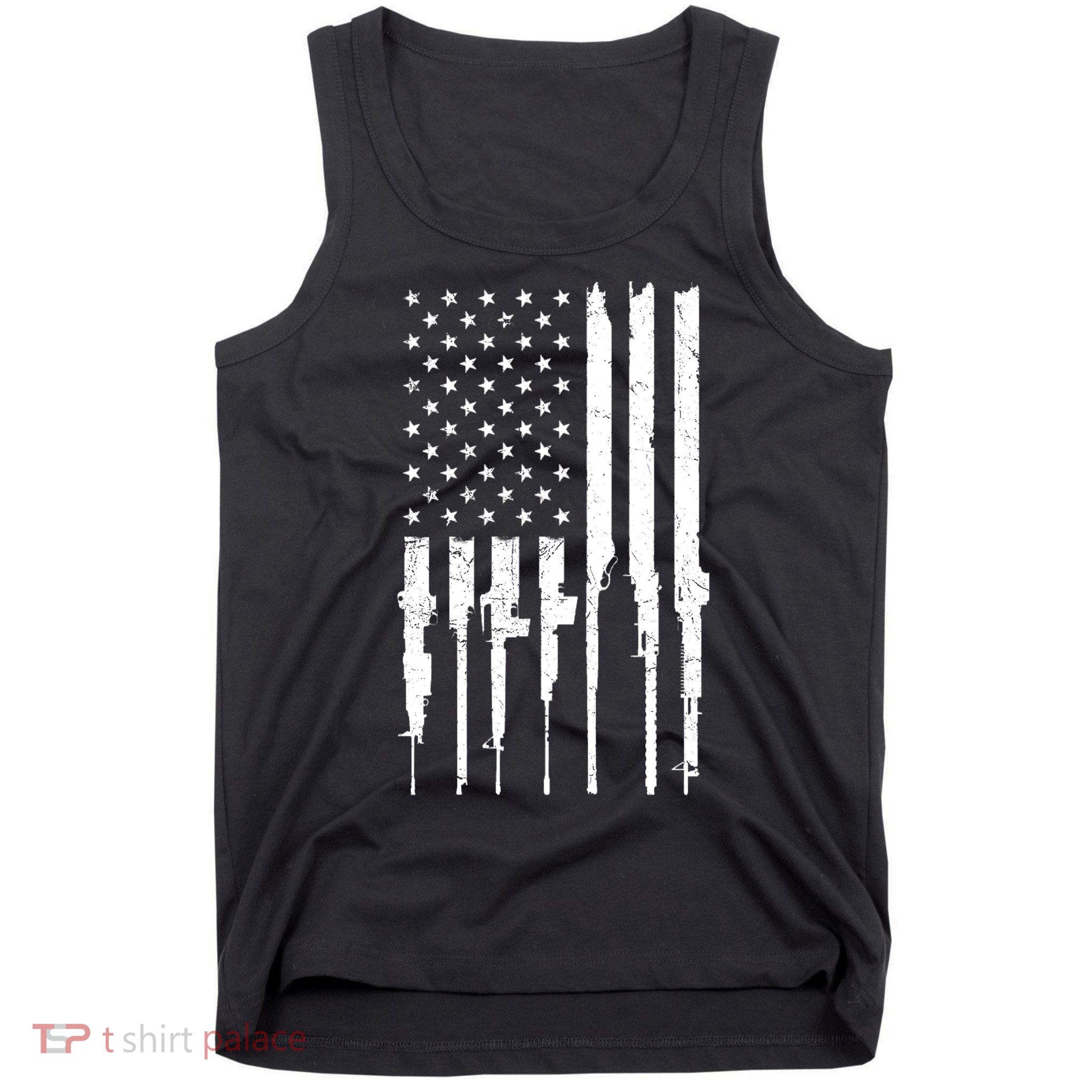 Rifle American Flag Tank Top