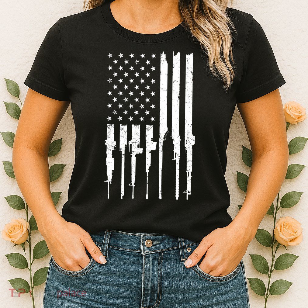 Rifle American Flag Women's T-Shirt