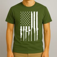 Rifle American Flag T-Shirt