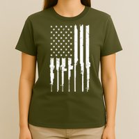Rifle American Flag T-Shirt