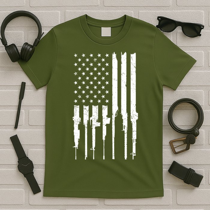 Rifle American Flag T-Shirt