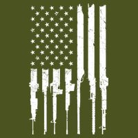 Rifle American Flag T-Shirt