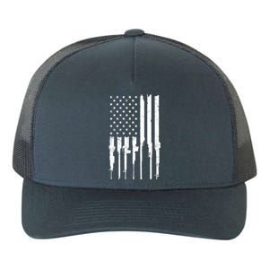 Rifle American Flag Yupoong Adult 5-Panel Trucker Hat