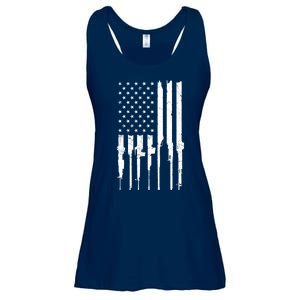 Rifle American Flag Ladies Essential Flowy Tank