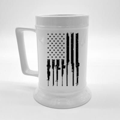 Rifle American Flag Beer Stein