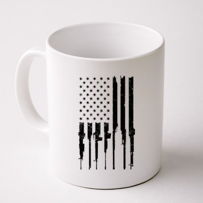 Rifle American Flag Coffee Mug