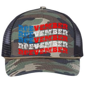 Roevember American Flag Retro Rope Trucker Hat Cap