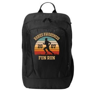 Rabies Awareness Fun Run Funny TV Comedy Running City Backpack