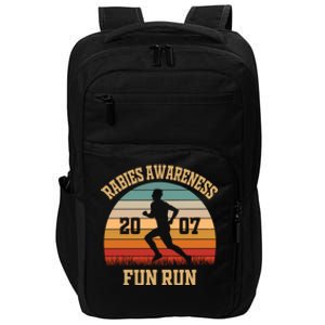 Rabies Awareness Fun Run Funny TV Comedy Running Impact Tech Backpack