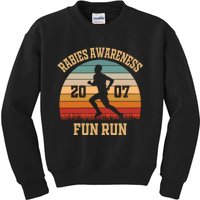 Rabies Awareness Fun Run Funny TV Comedy Running Kids Sweatshirt