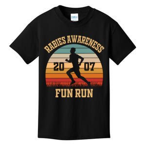 Rabies Awareness Fun Run Funny TV Comedy Running Kids T-Shirt