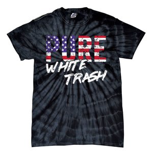 Redneck  American Flag Usa Pure White Trash Tie-Dye T-Shirt