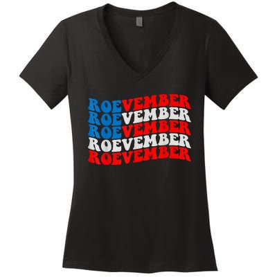 ROEVEMBER American Flag Shirt. Remember November 8, 2022 Women's V-Neck T-Shirt