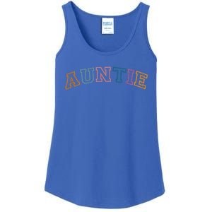 Retro Auntie For Sister New Aunt Pregnancy Announcet Cool Gift Ladies Essential Tank