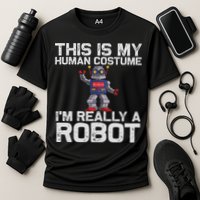 Robot Art For Women Robotics Engineer Robot Lover Cooling Performance Crew T-Shirt