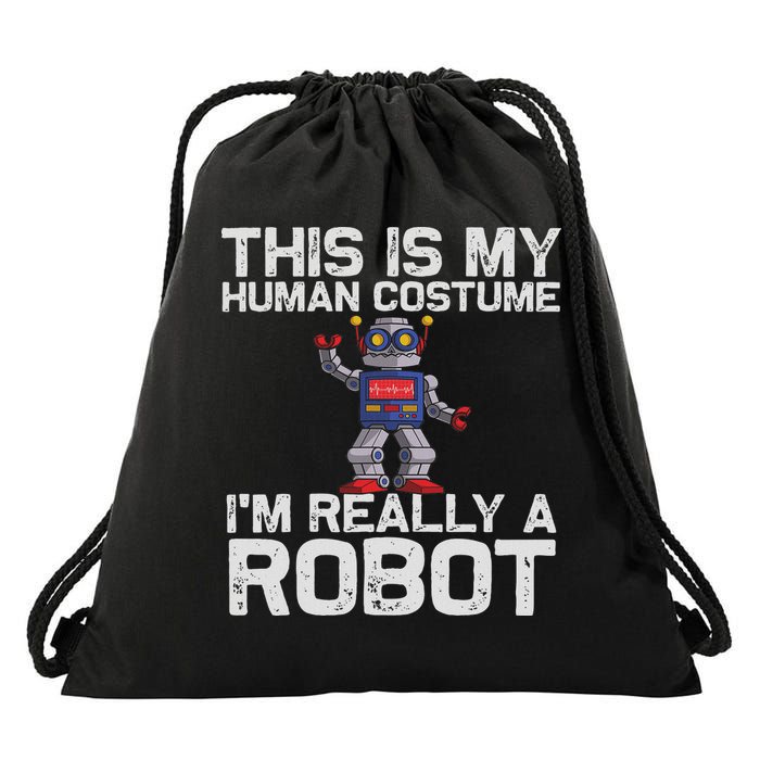 Robot Art For Women Robotics Engineer Robot Lover Drawstring Bag