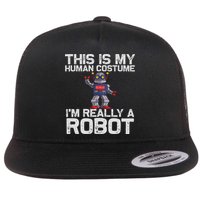 Robot Art For Women Robotics Engineer Robot Lover Flat Bill Trucker Hat