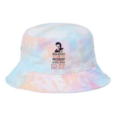 Rick Astley For President Tie Dye Newport Bucket Hat