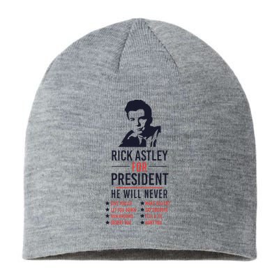 Rick Astley For President Sustainable Beanie