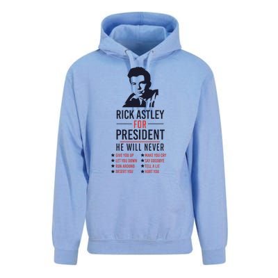 Rick Astley For President Unisex Surf Hoodie