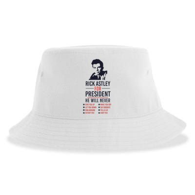 Rick Astley For President Sustainable Bucket Hat