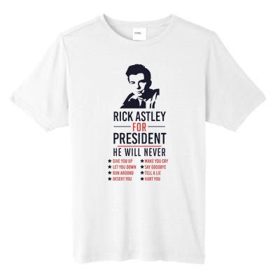 Rick Astley For President Tall Fusion ChromaSoft Performance T-Shirt