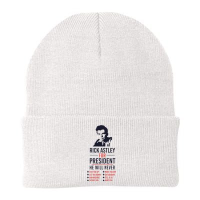 Rick Astley For President Knit Cap Winter Beanie