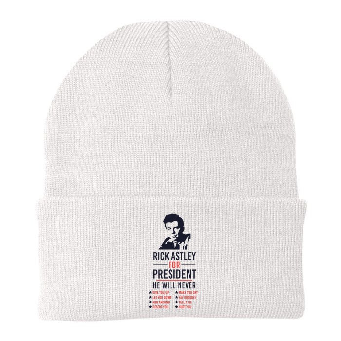 Rick Astley For President Knit Cap Winter Beanie