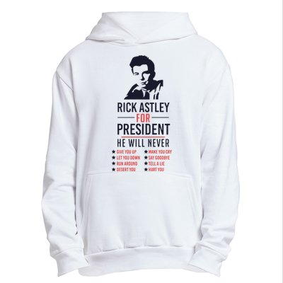 Rick Astley For President Urban Pullover Hoodie