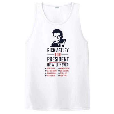 Rick Astley For President PosiCharge Competitor Tank