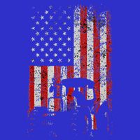 Retro American Flag Tractor Gift  Tractor Farm  Visor