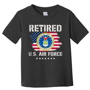 Retired Air Force Veteran Retirement Air Force Retired Toddler T-Shirt