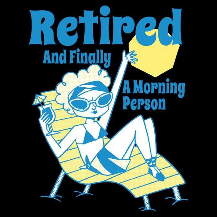Retired And Finally A Morning Person Gift Zip Tote Bag