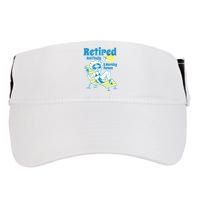 Retired And Finally A Morning Person Gift Adult Drive Performance Visor