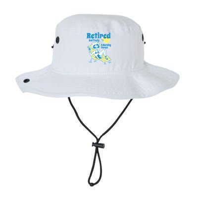 Retired And Finally A Morning Person Gift Bucket Hat