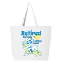 Retired And Finally A Morning Person Gift 25L Jumbo Tote